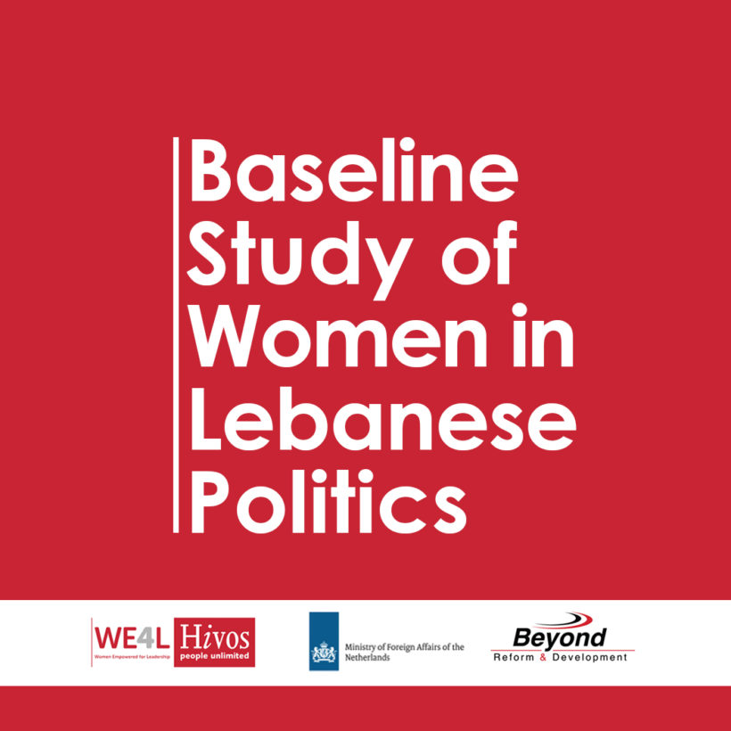 Baseline of women in politics the case of Lebanon