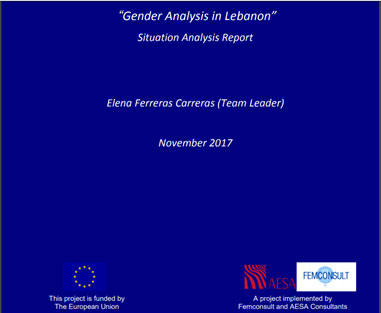 Gender Analysis in Lebanon
