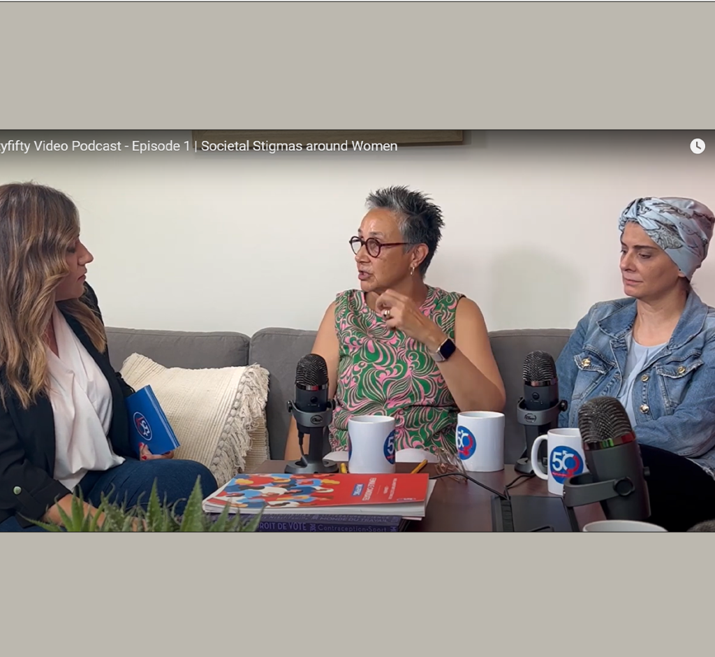 فيفتي فيفتي بودكاست فيديو - الحلقة 1 | الوصمات المجتمعية حول المرأة
