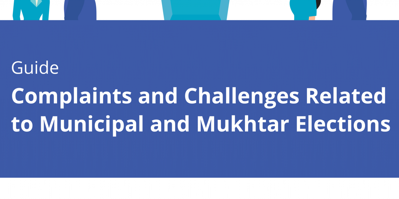 GUIDE : complaints and challenges related to municipal and mukhtar elections from LADE and UNDP-LEAP