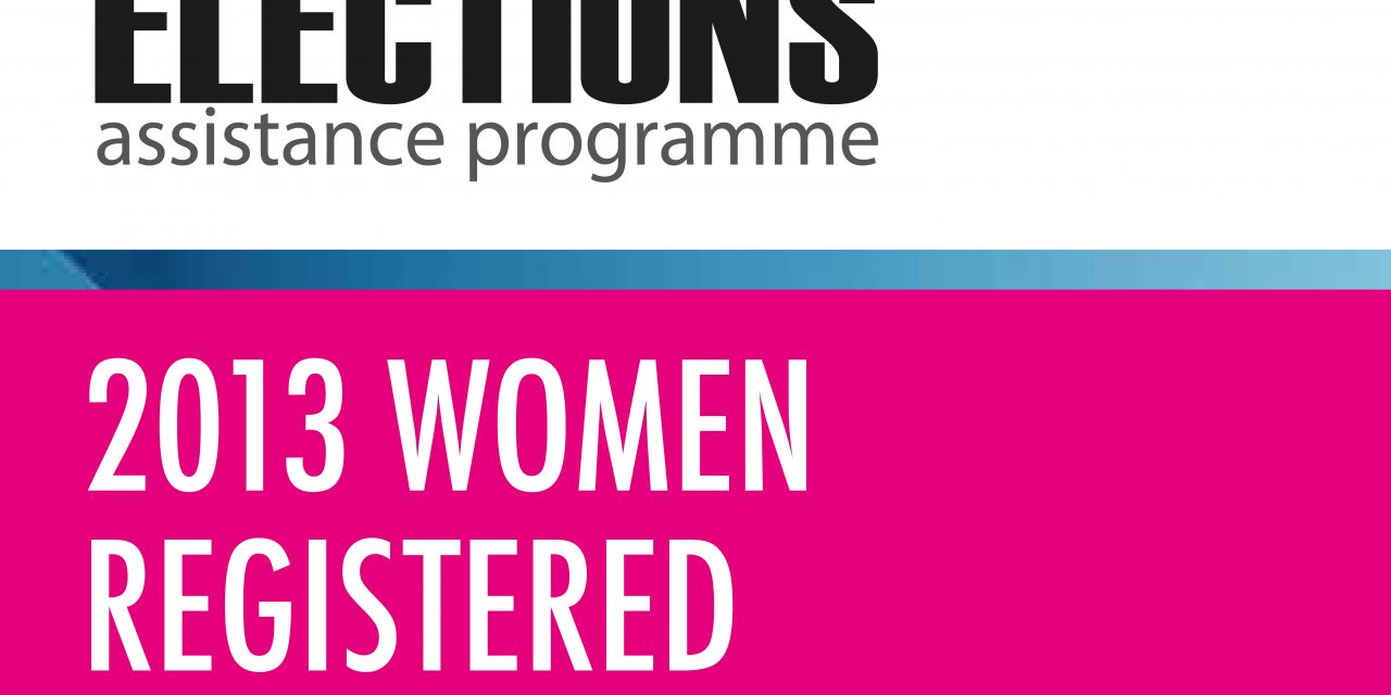 Women Registered Candidates 2013 – UNDP LEAP