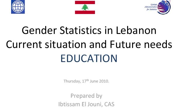 Use of Gender Statistics – Education