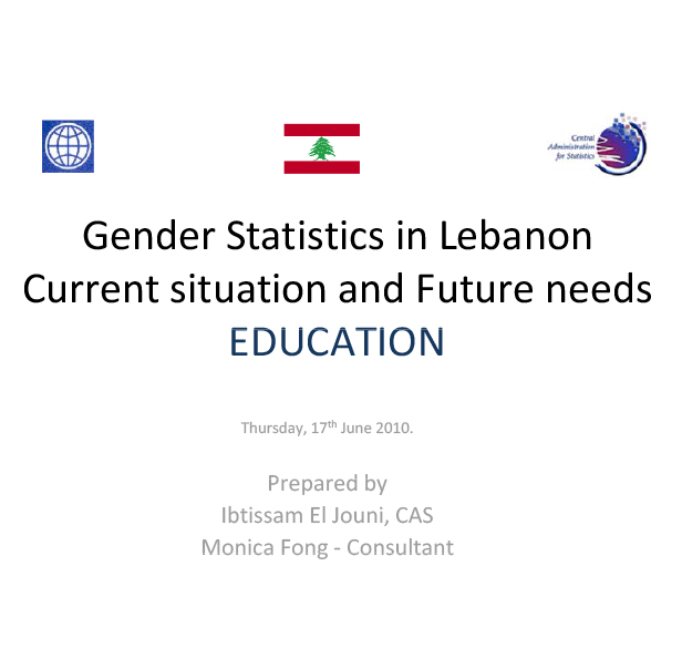 Use of Gender Statistics – Education